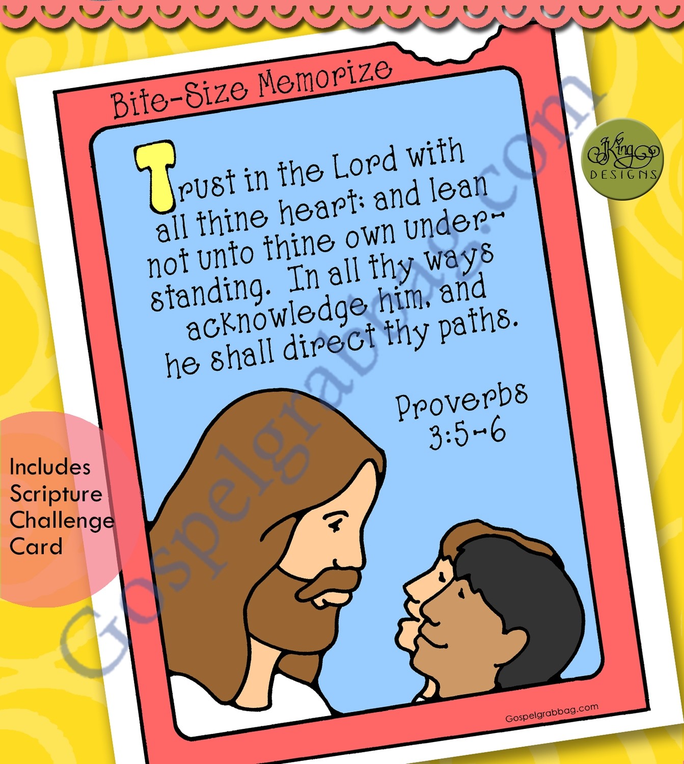 Trust in God - Proverbs 3:5-6 Bite-size Memorize