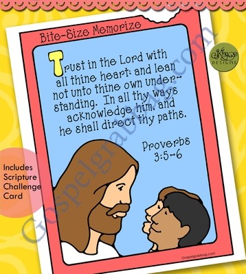 Trust in God - Proverbs 3:5-6 Bite-size Memorize