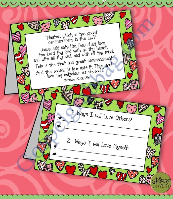 Love Me and Others tent-card