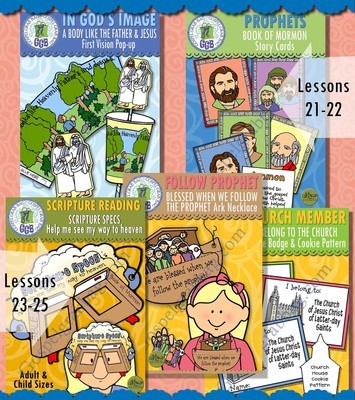 Nursery Bundle 1: June - Craft Activities for Lessons 21-25