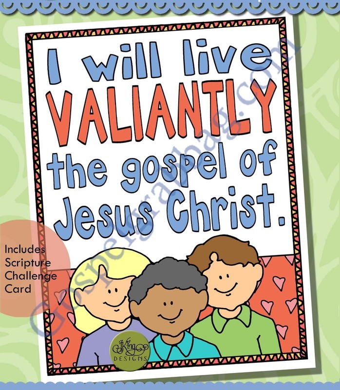 Live Valiantly the Gospel of Jesus Christ poster