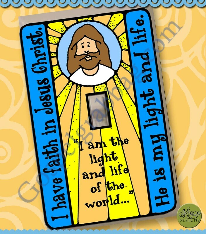 Faith in Jesus Christ light switch cover