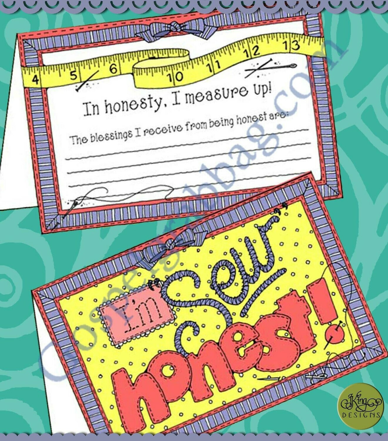 I&#39;m Sew Honest tentcard