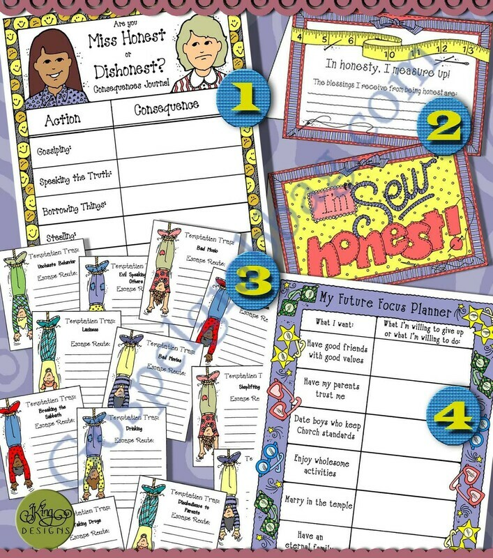 HONESTY 4 Activities BUNDLE: Why is it important to be honest? (9/6)