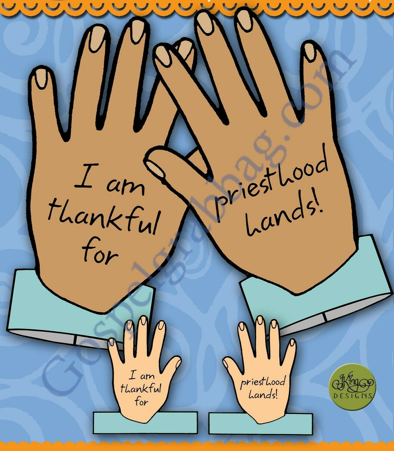 Thankful for the Priesthood - Blessing Hands-some Bracelets