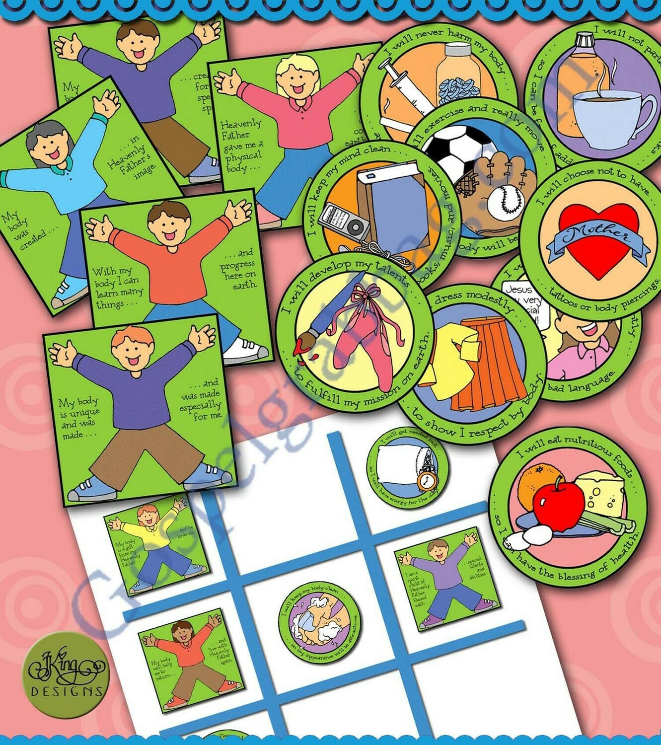 My Body Is a Temple: My Special Body Tic-Tac-Toe