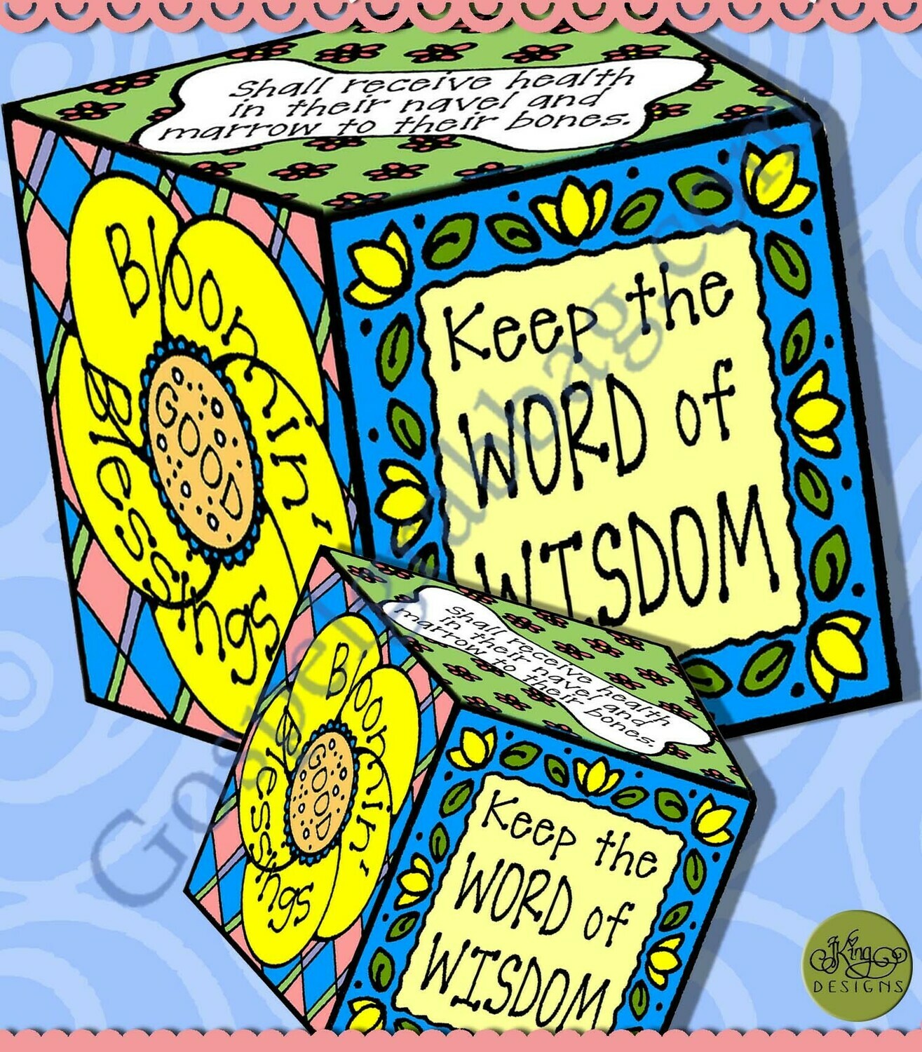 Bloomin&#39; Good Blessings (Word of Wisdom Block)