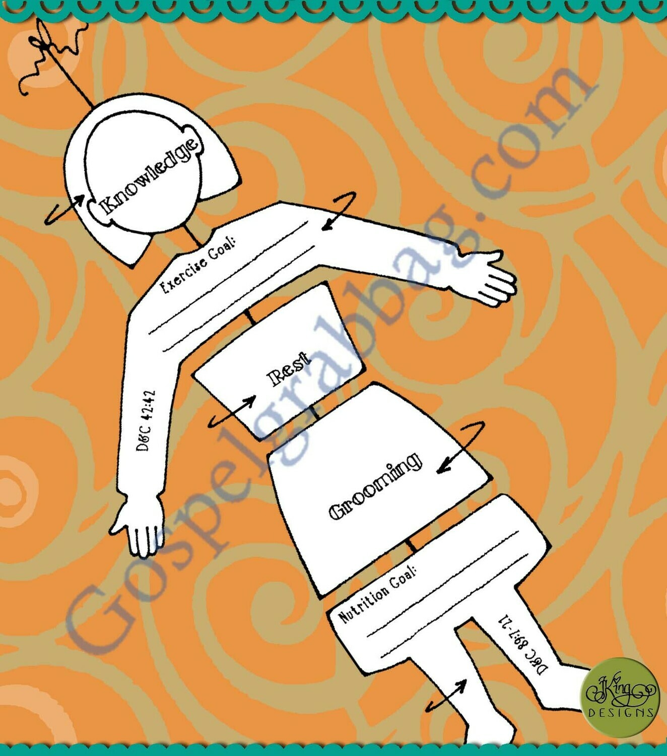 I&#39;m a Living Doll design-a-doll mobile goal chart