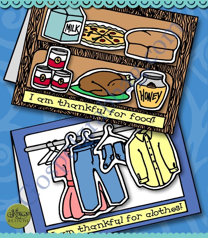 Thankful for food and Clothing cupboard and closet