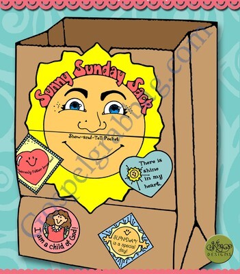 Sunny Sunday Sack display pocket and storage sack