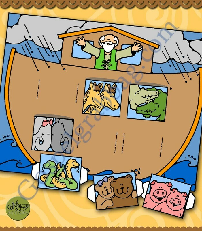 Animals Saved From the Flood - Noah&#39;s 3-D Ark