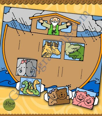 Animals Saved From the Flood - Noah's 3-D Ark