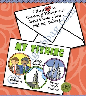 My Tithing Shows My Love to Heavenly Father and Jesus envelope