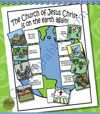 The Church of Jesus Christ is on the earth again! THEN AND NOW sticker poster
