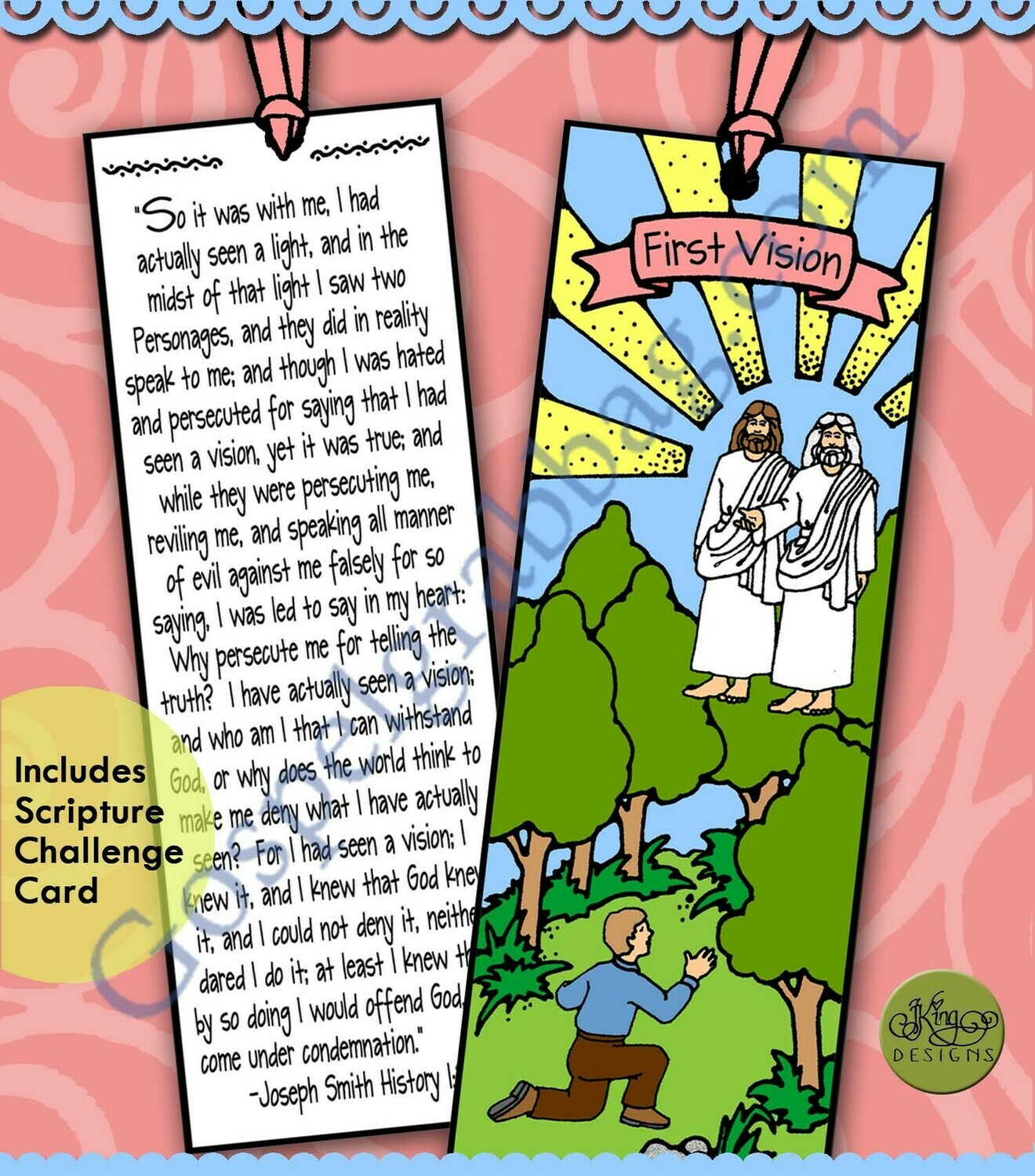First Vision Testimony Bookmark