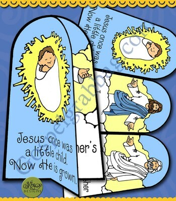 Jesus is Heavenly Father's Son 3-D stand-up card