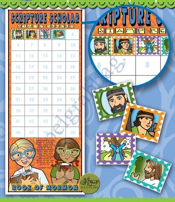 Scripture Scholar Stamp Keeper and January Stamps (Starter Pack) Book of Mormon