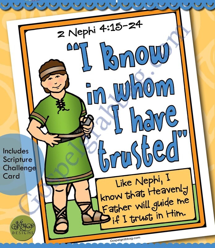 Heavenly Father Will Guide Me - Nephi&#39;s Message Poster 2 Nephi 4