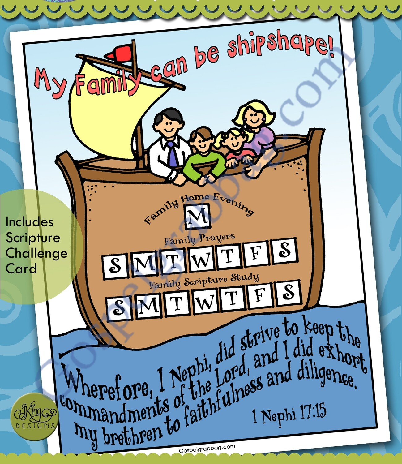 My family can be shipshape! goal chart
