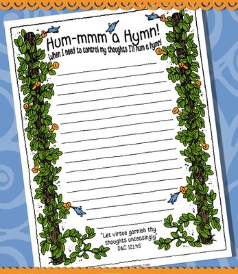 Hum a Hymn Hummingbird Poster