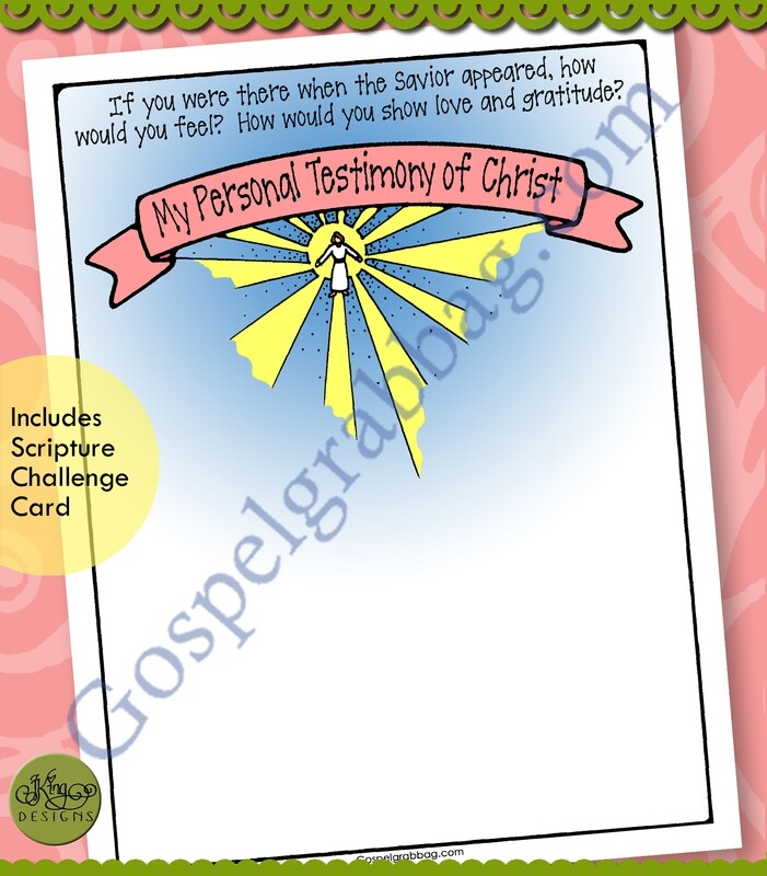 My Testimony of Jesus Christ - Love and Gratitude Journal