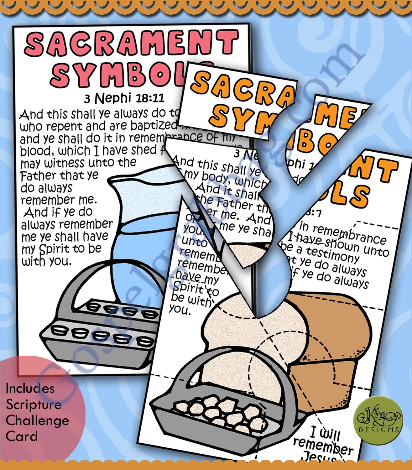 Remember Jesus - Sacrament Symbols Puzzle