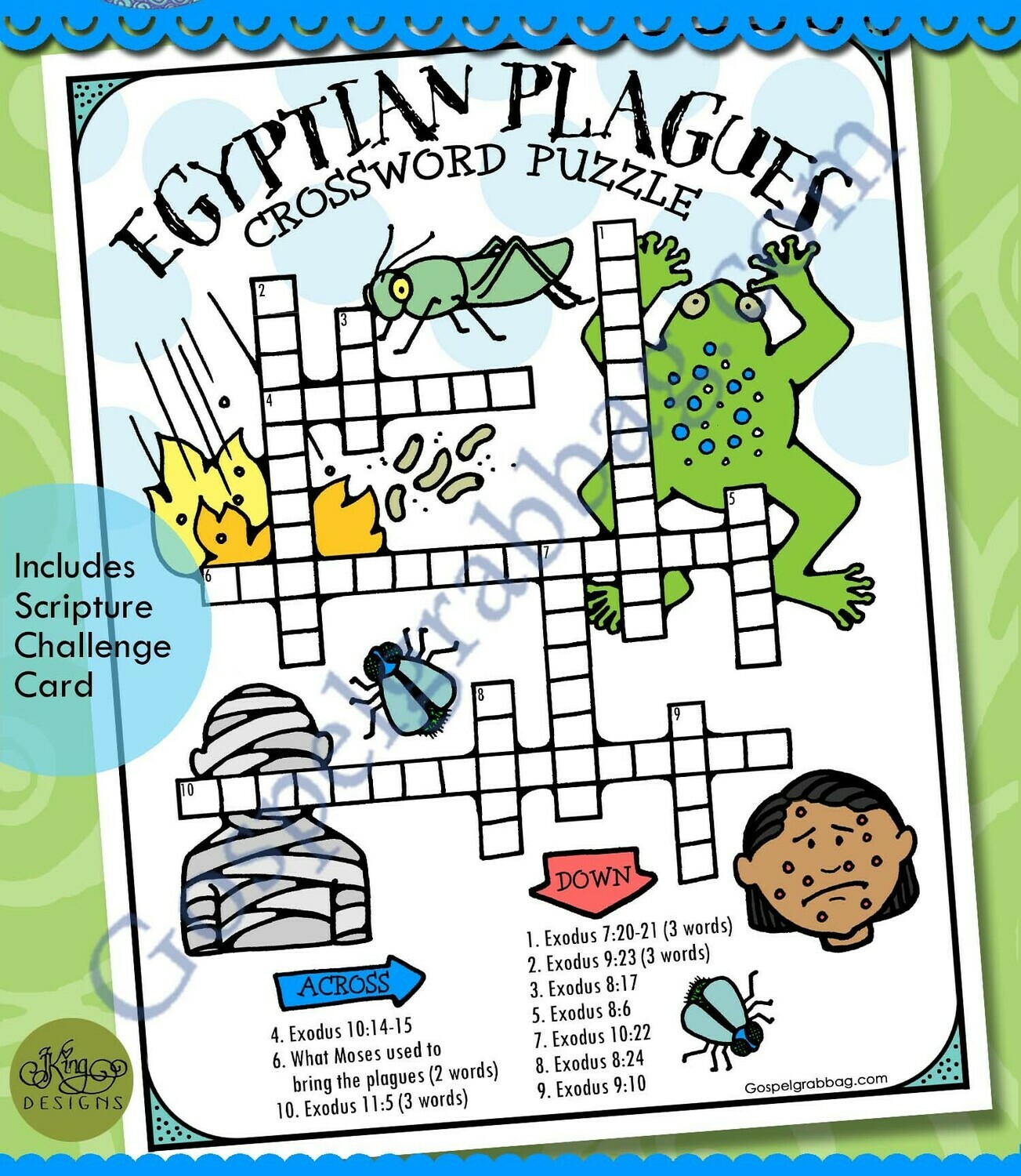 Egyptian Plagues crossword puzzle