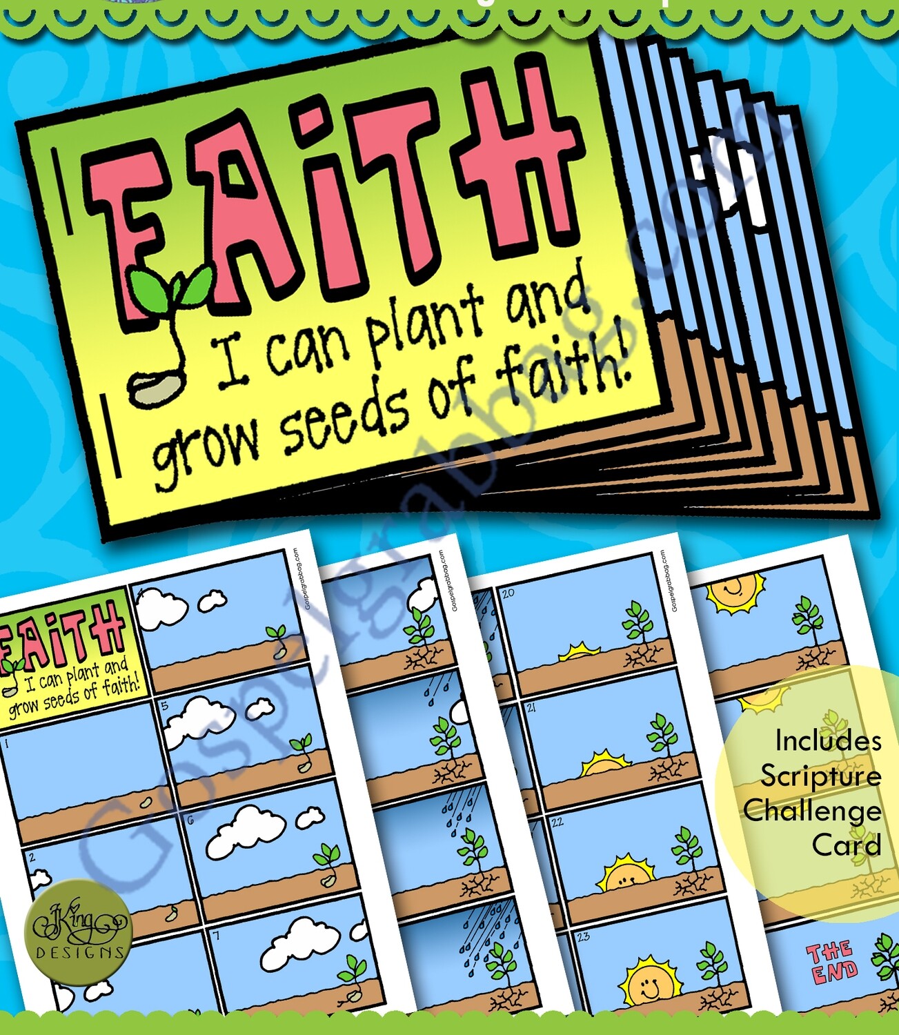 Plant and Grow Seeds of Faith flip book