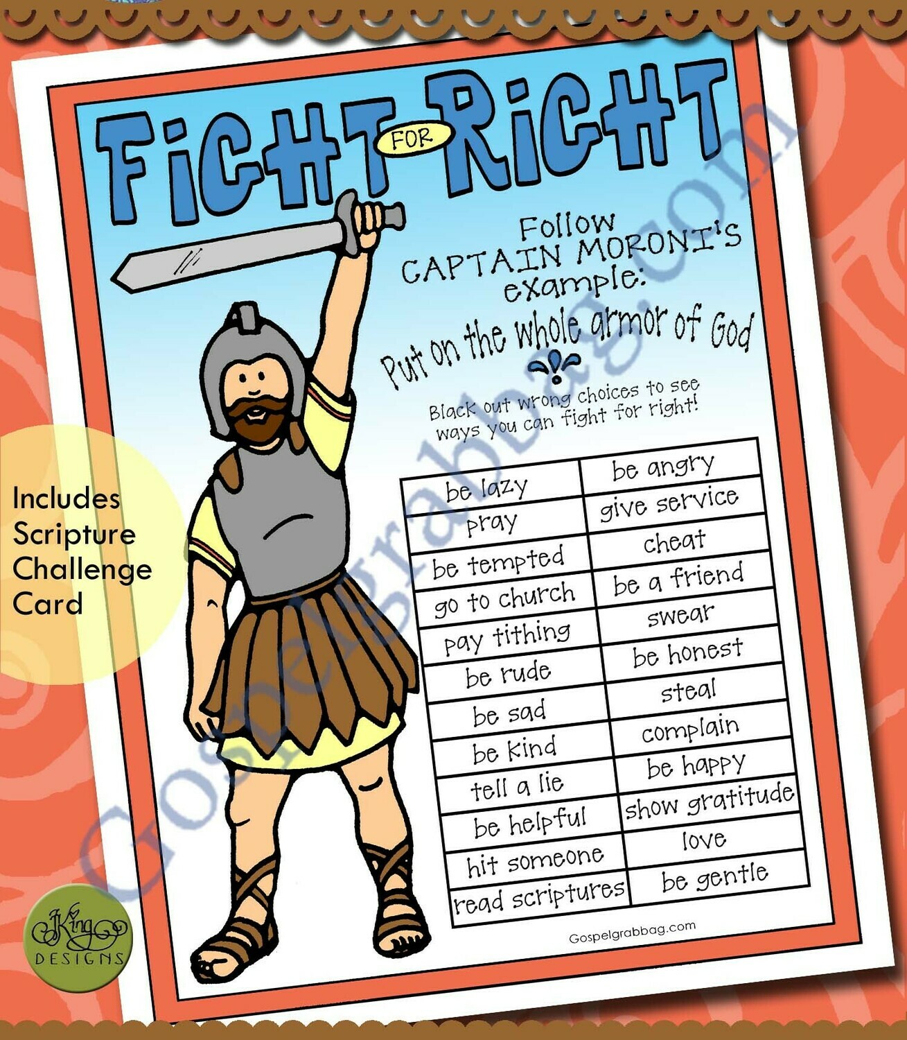 Fight for Right - word-choice puzzle