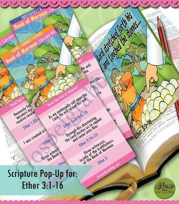 Scripture Pop-Up & Bookmark: CFM BoM- Lesson 44