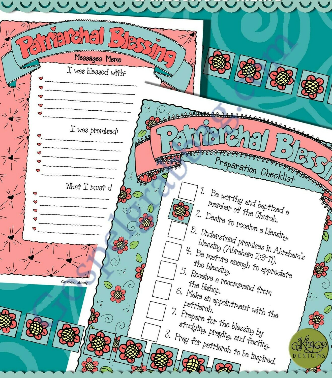 Patriarchal Blessing Prep Checklist and Messages Memo