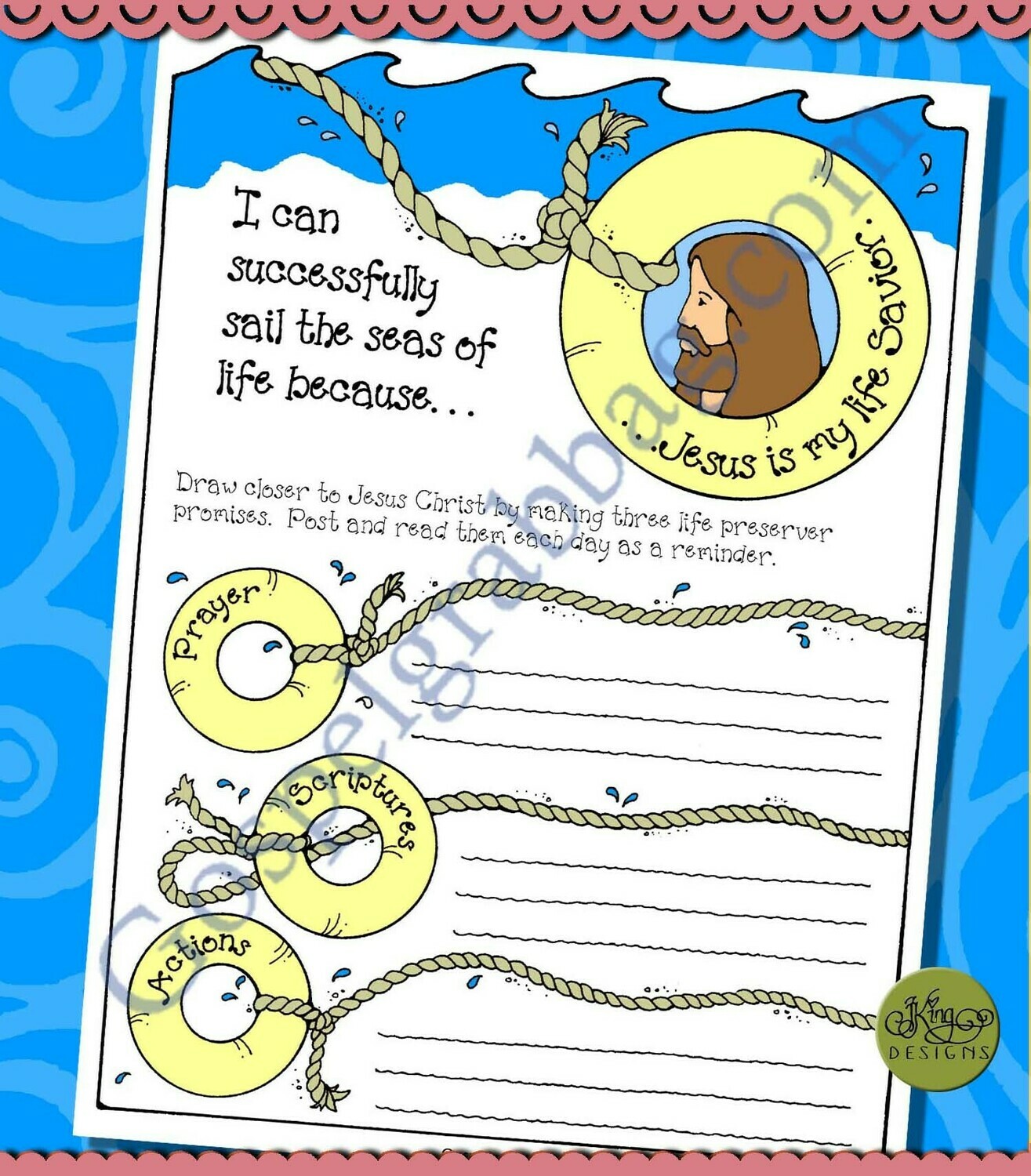 Jesus Is My Savior - Life Preserver Promises poster