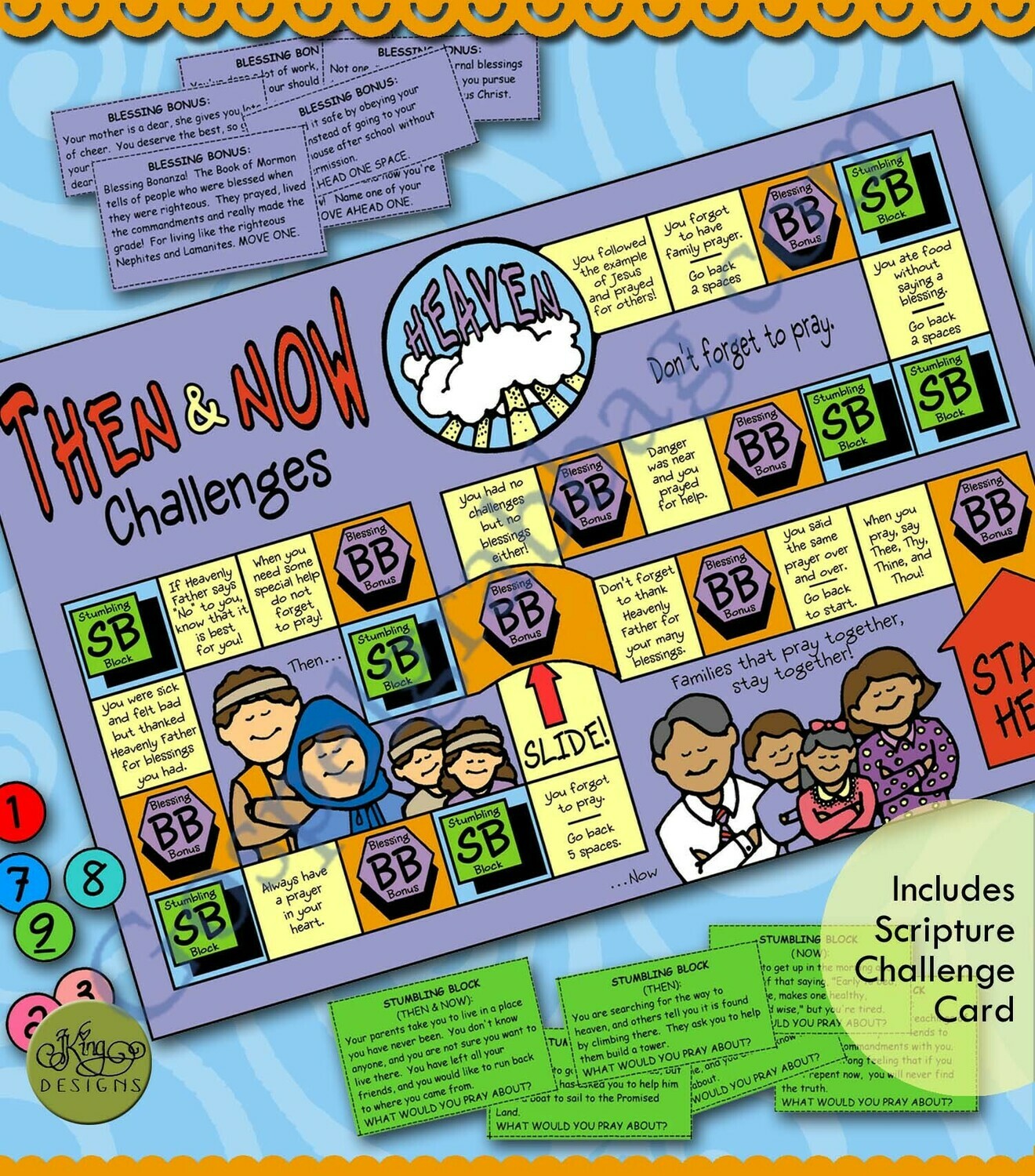 Then-and-Now Challenges obstacle course game (prayer &amp; temptation)