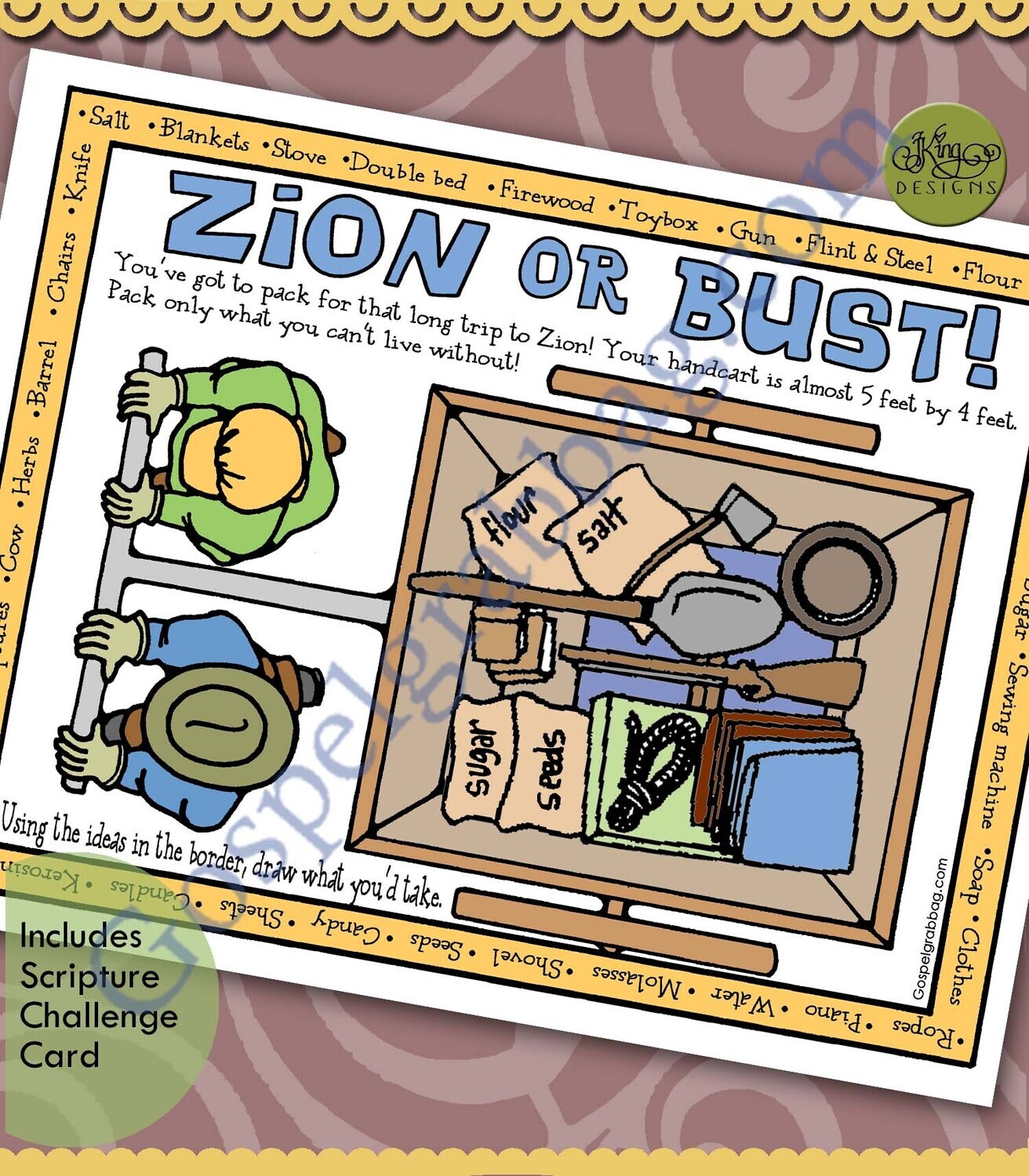 Zion or Bust! Handcart Checklist