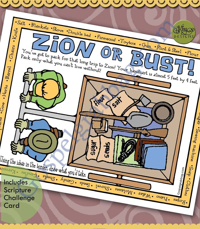 Zion or Bust! Handcart Checklist