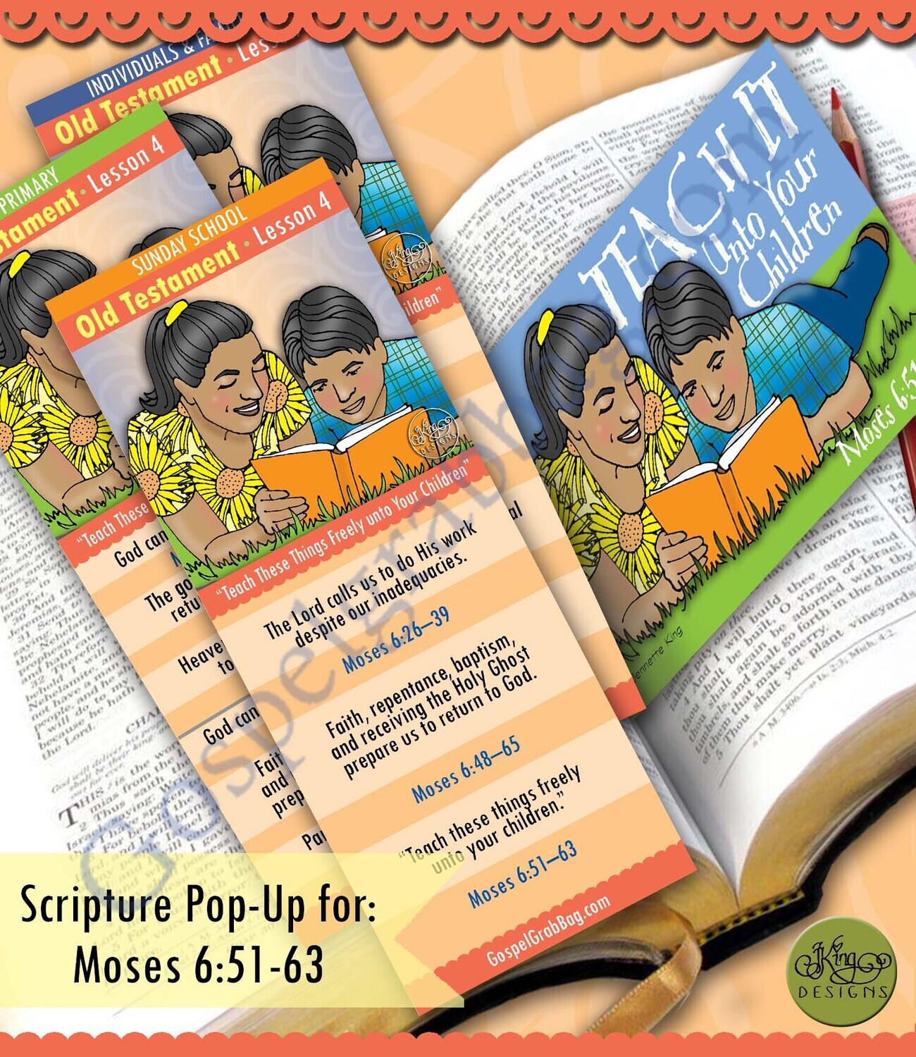 Scripture Pop-Up &amp; Bookmark: CFM OT- JAN week 4 Lesson 4
