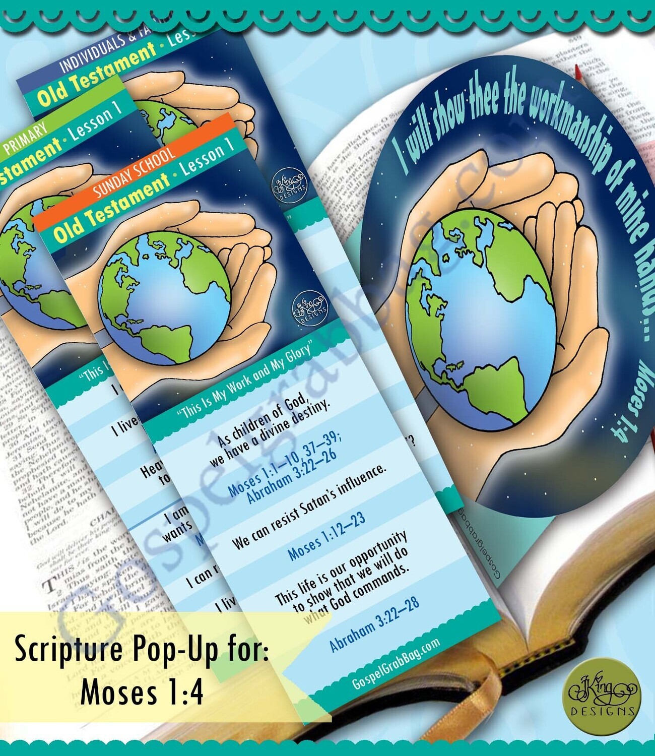 Scripture Pop-Up &amp; Bookmark: CFM OT- JAN week 1 Lesson 1