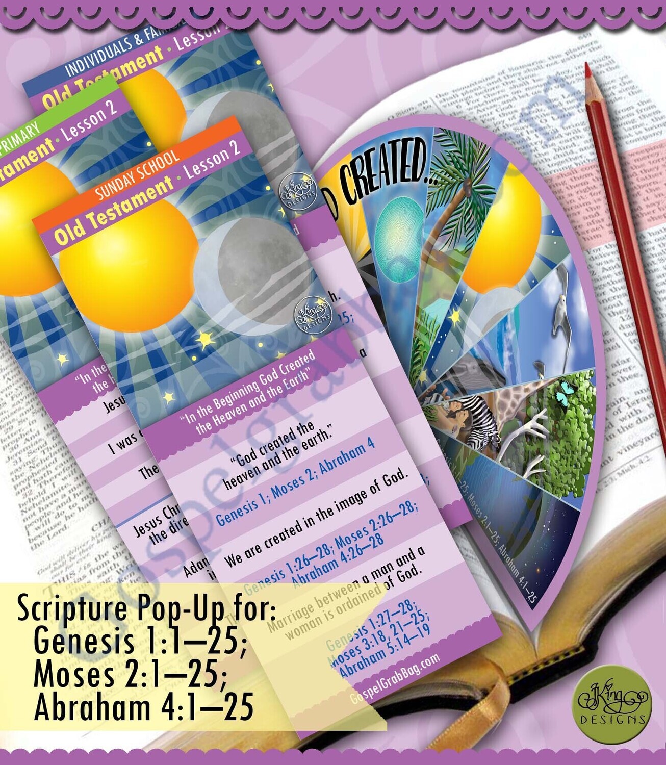 Scripture Pop-Up &amp; Bookmark: CFM OT- JAN week 2 Lesson 2