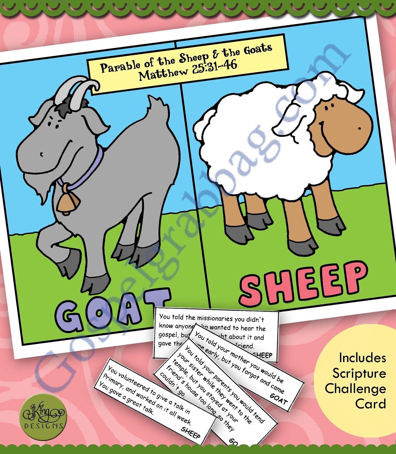 Sheep and Goats situation slap game (parable)