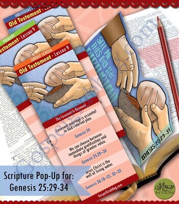 Scripture Pop-Up &amp; Bookmark: CFM OT- FEB week 4 Lesson 9