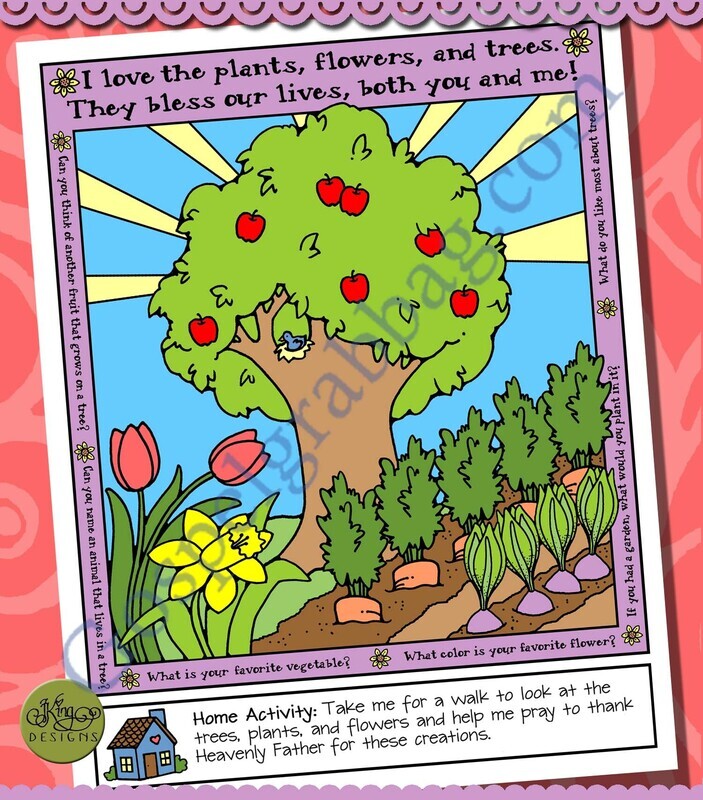 I Love Nature poster or coloring page