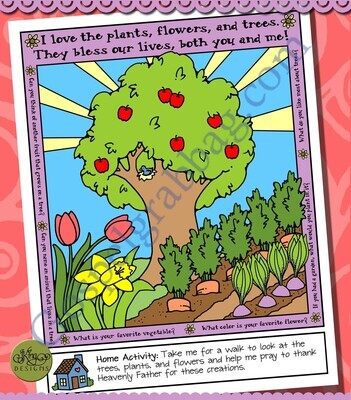 I Love Nature poster or coloring page