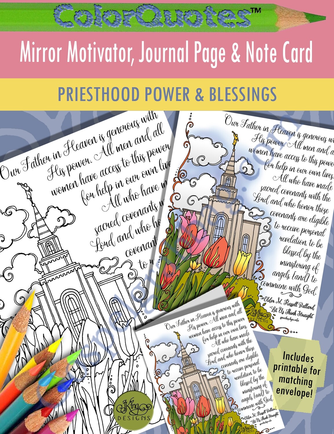 ColorQuote PRIESTHOOD Power &amp; Blessings: &quot;Our Father in Heaven is glorious with His power ....&quot;