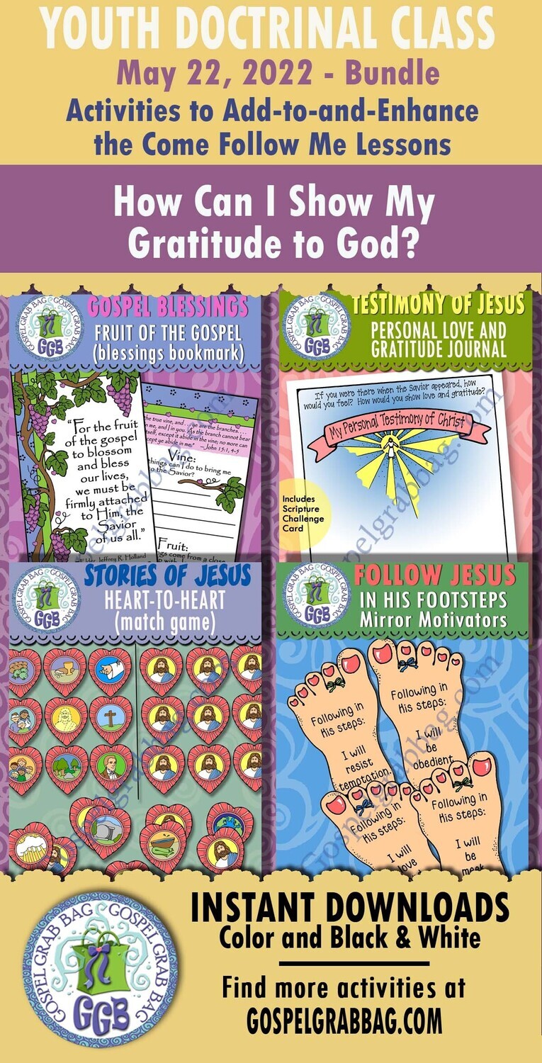 Youth Doctrinal Class &quot;How Can I Show My Gratitude to God?&quot; May 22, 2022 BUNDLE 2