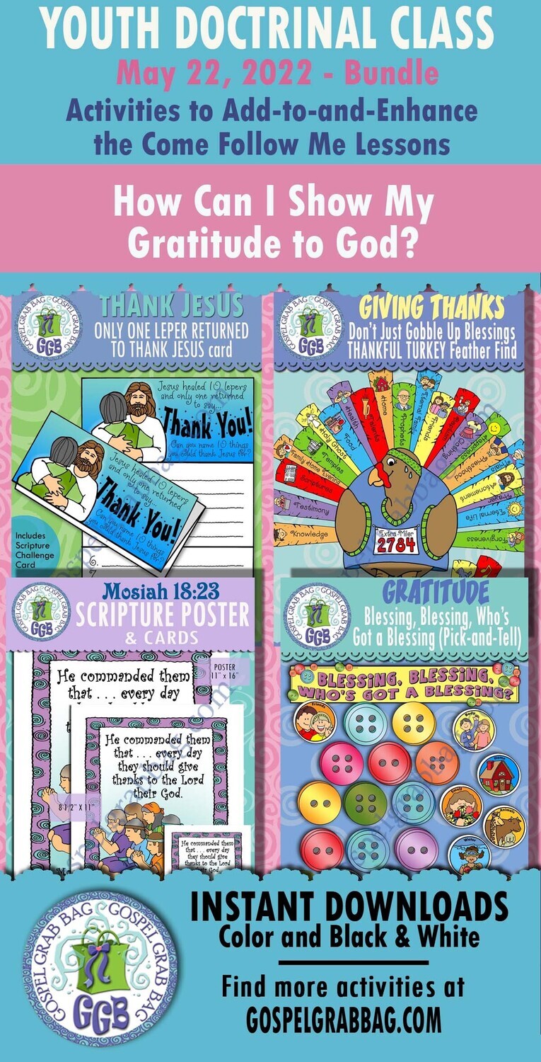 Youth Doctrinal Class &quot;How Can I Show My Gratitude to God?&quot; May 22, 2022 BUNDLE 3