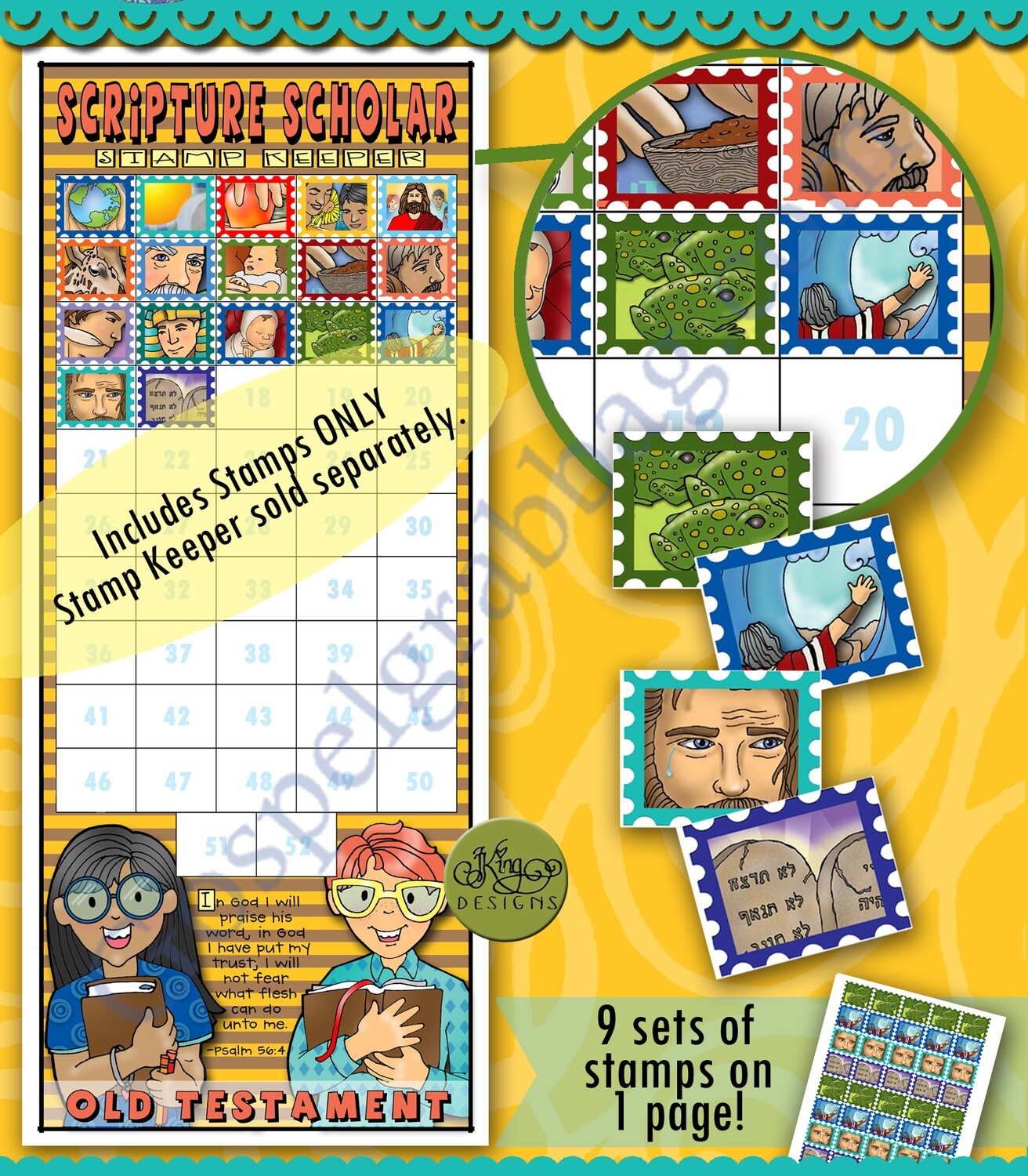 Scripture Scholar April Stamps (Old Testament)
