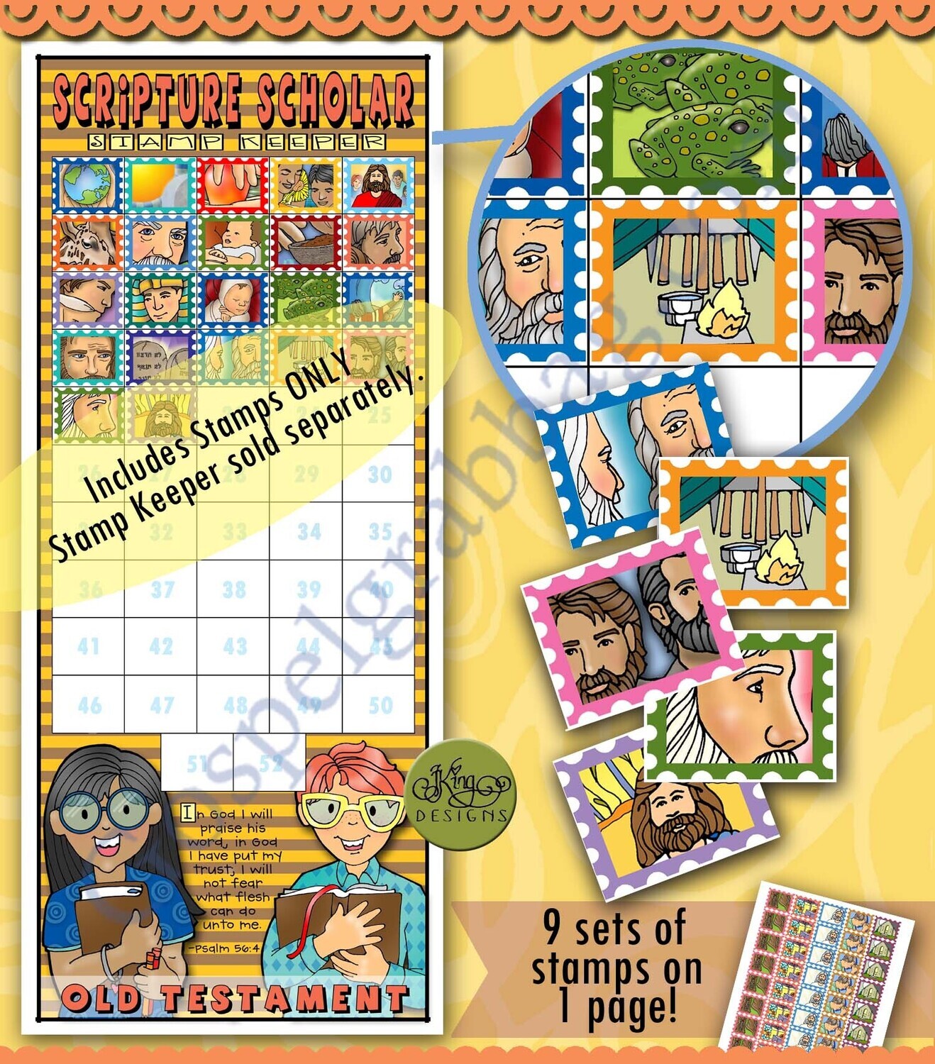 Scripture Scholar May Stamps (Old Testament)