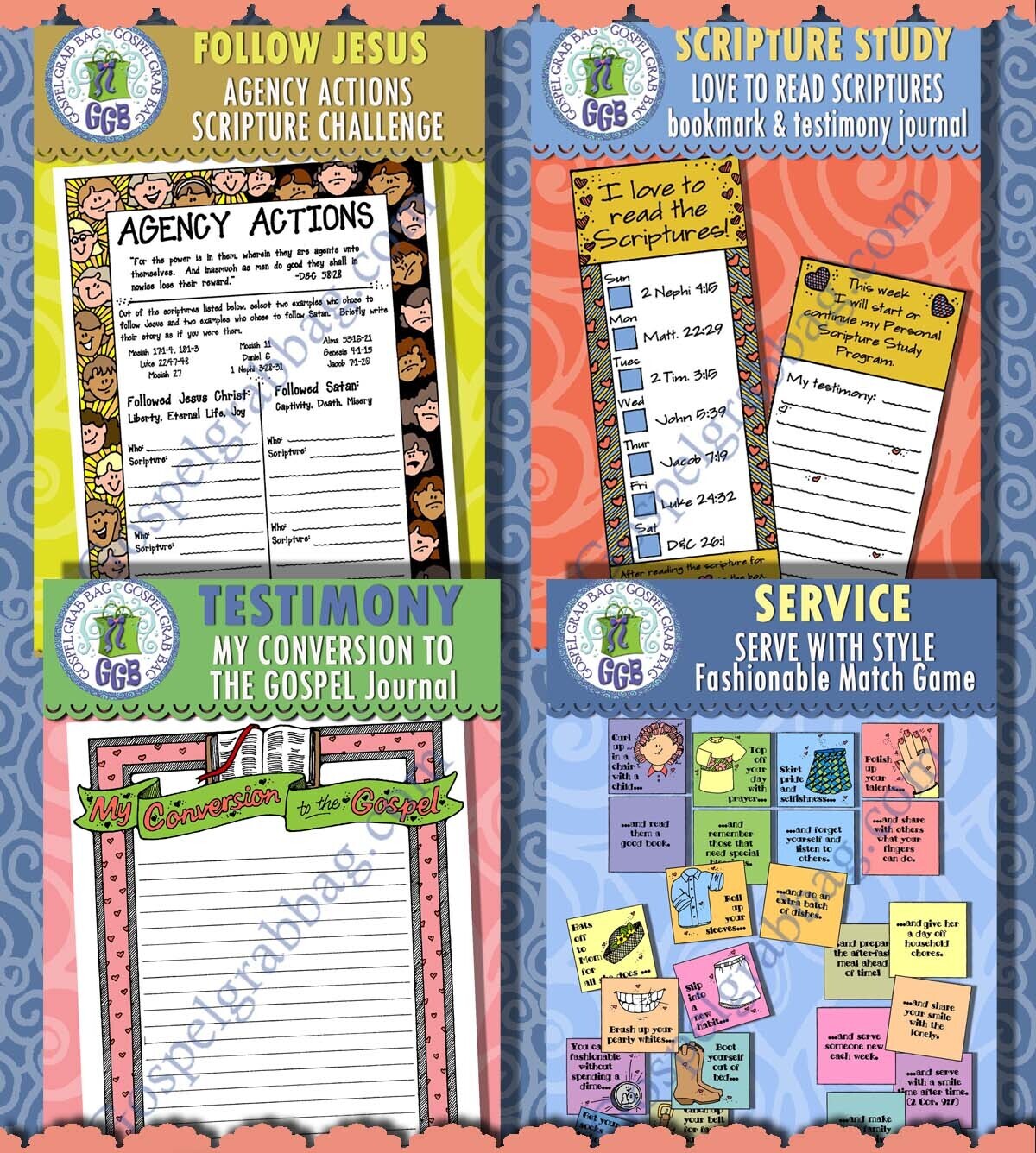 Sunday School Class &quot;Be Stong and of a Good Courage&quot; May (week 5) BUNDLE