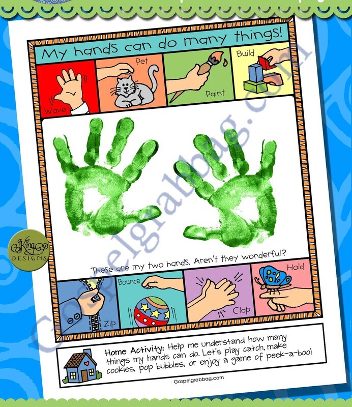 My hands can do many things! poster or coloring page