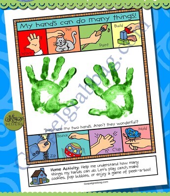 My hands can do many things! poster or coloring page